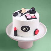 Makeup N Beauty Theme Cake