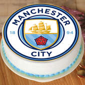 Manchester City Football Club Poster Cake