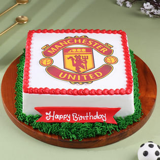 Manchester United Fan Football Cake