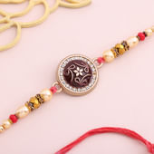 Mandala Floral Studded Rakhi
