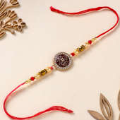 Mandala Floral Studded Rakhi