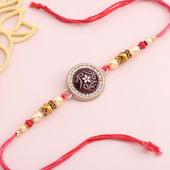 Mandala Floral Studded Rakhi