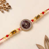 Mandala Floral Studded Rakhi