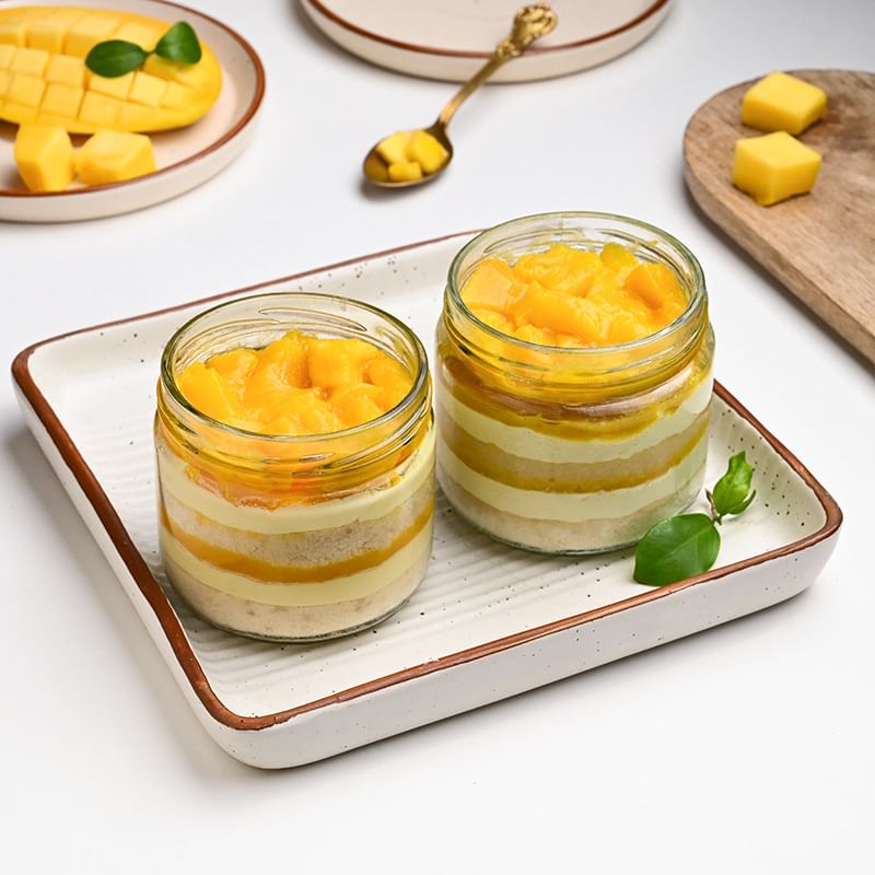 Mango Jar Cake Duo For Mom