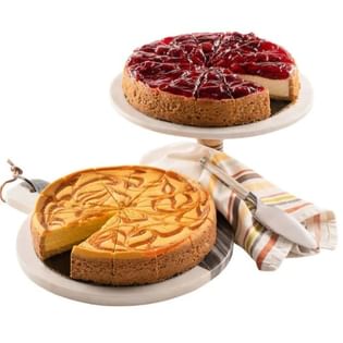 Mango N Strawberry Cheesecake Combo: Mango & Strawberry Cheesecake