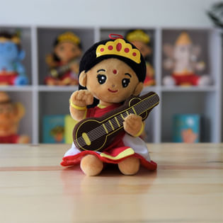 Mantra Singing Saraswati Soft Toy