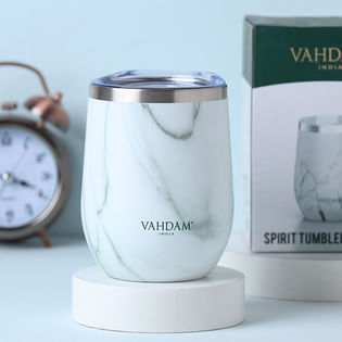 Marble Marvel Vahdam Spirit Tumbler