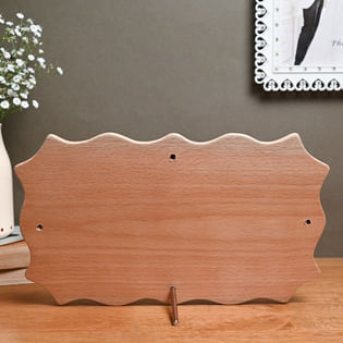 Marriage Wooden personalised Plaque back view