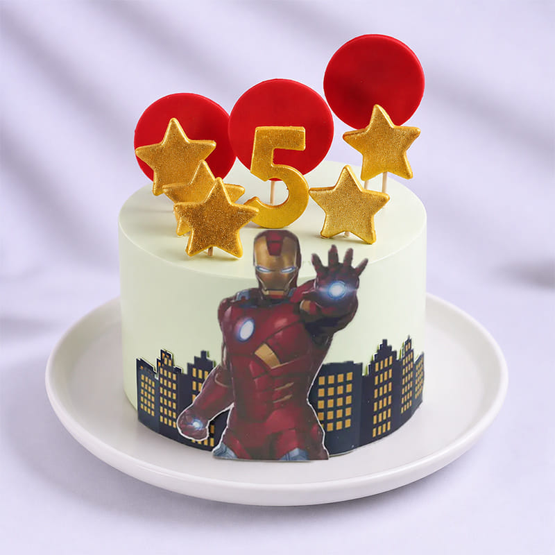 Marvel Hero Iron Man Cake