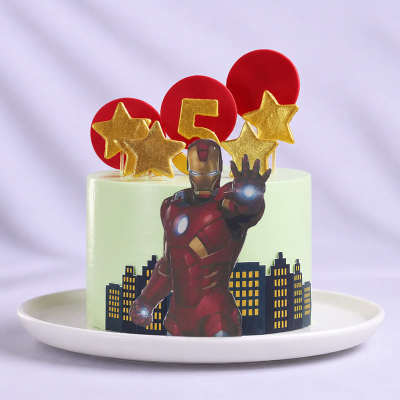 Marvel Hero Iron Man Cake
