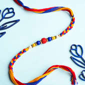 Send Mulricoloured Mauli Rakhi Online