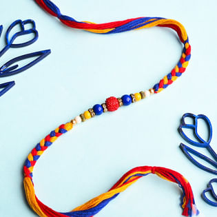 Send Mulricoloured Mauli Rakhi Online