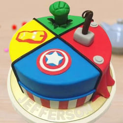 Marvelous Heroes Cake