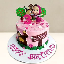 Order Masha and Bear Happy Birthday Cake