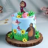 Masha N Bear Fun Forest Cake