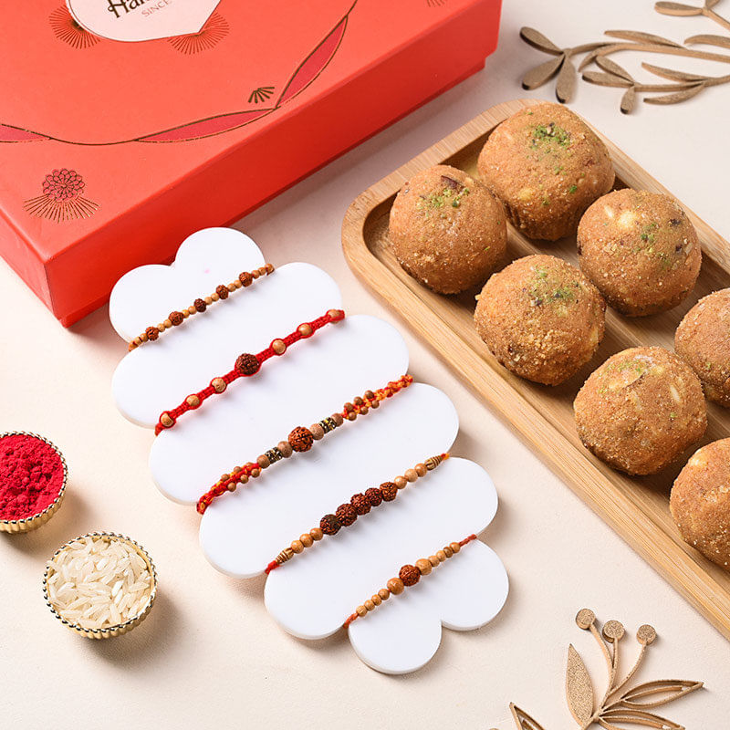 Mauli Rakhis With Besan Ladoo 