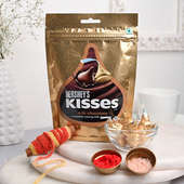 Mauli With Hershey Kisses Chocolate - Bhai Dooj Chocolates