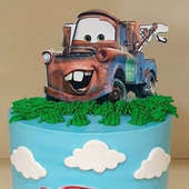 Mcqueen and Mater Fondant Kids Cake Online