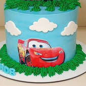 Buy Mcqueen and Mater Fondant Kids Cake