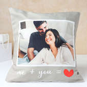 Me n You Love Custom Photo Cushion