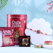 Meenakari Pearl Rakhi With Date Bites