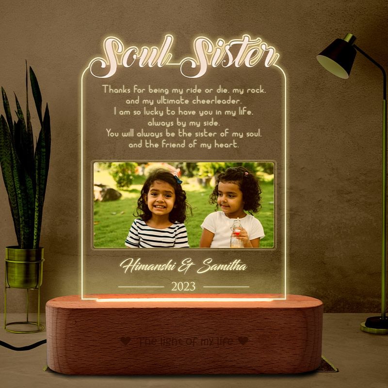 Memories Engraved Acrylic Lamp