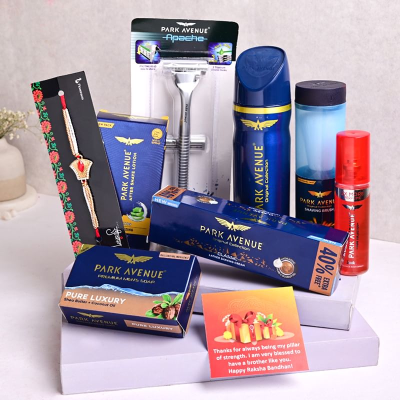 Men Skin Care Hamper & Rakhi Online for brother