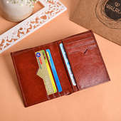 Mens Leather Brown wallet