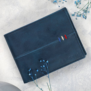 Mens Stylish Blue Wallet - Birthday gift for husband