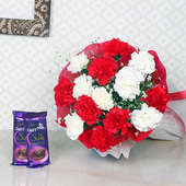 Merry Carnation Silk Combo