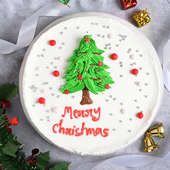 Top View of Merry Christmas Cake