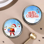 Merry Christmas Choco Poster Jar Cake Pair