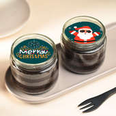 Merry Christmas Chocolate Poster Jar Cake Combo