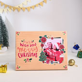 Merry Christmas Personalised Wooden Frame