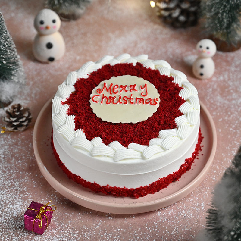 Merry Christmas Red Velvet Cake