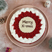 Merry Christmas Red Velvet Cake