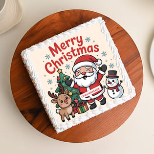 Merry Christmas Sprinkle Cake