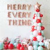 Merry Everything Christmas Balloon Decor Arrangement