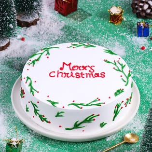 Merry Xmas Theme Cake