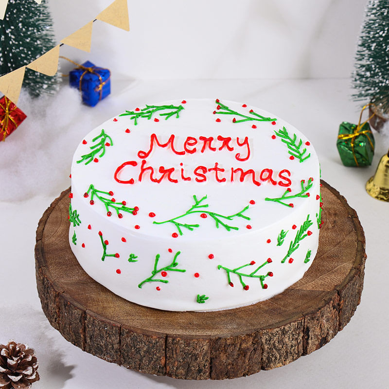 Merry Wishes Xmas Cake