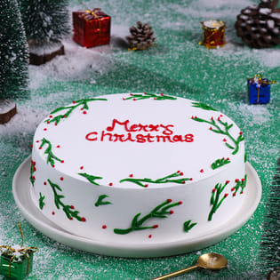 Merry Xmas Theme Cake