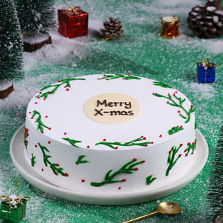 Merry Wishes Xmas Cake