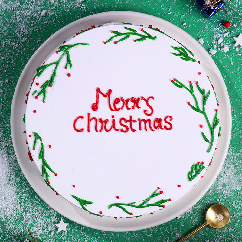 Merry Xmas Theme Cake