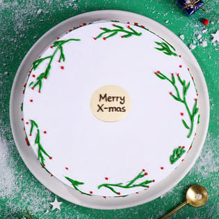Merry Wishes Xmas Cake