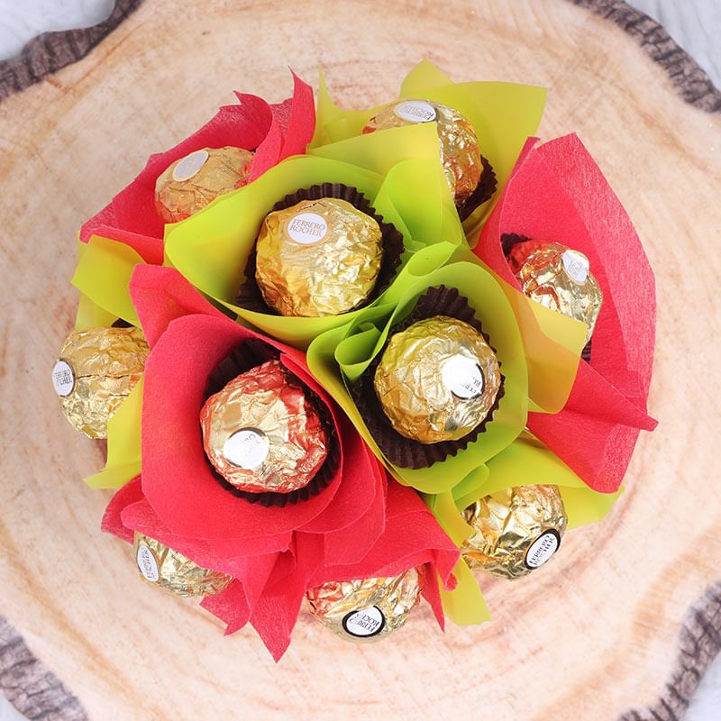 Merry Christmas Ferrero Rocher Mug Bouquet