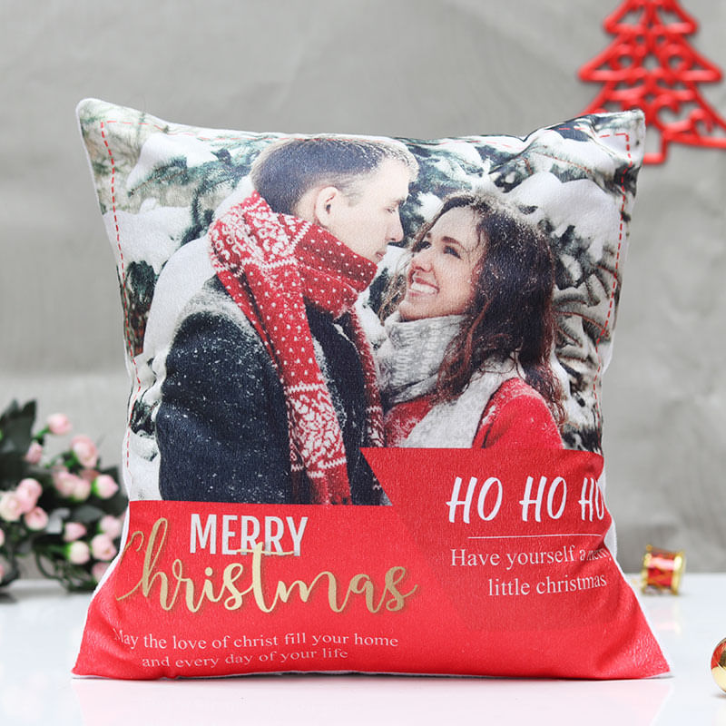 Merry Xmas Photo Cushion