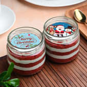 Xmas Red Velvet Jar Cake Duo