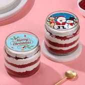 Merryment Red Velvet Jar Cakes