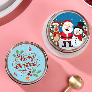 Red Velvet Xmas Jar Cakes