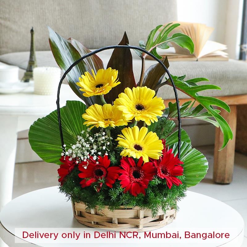 Mesmerizing Mixed Flower Basket